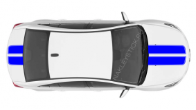 Комплект спортивных полос на Chevrolet Cruze, вид 3