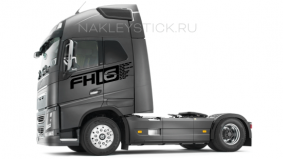 Комплект наклеек "FH16" на Volvo, вид 1