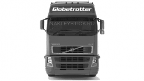 Наклейка "Globetrotter" на грузовик Volvo серии FH