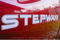 Наклейка на двери "Renault Stepway", двухцветная