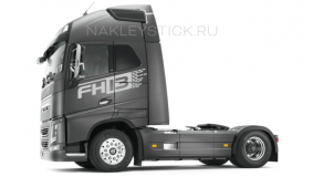 Комплект наклеек "FH13" на кабину Volvo, вид 4
