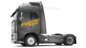 Комплект наклеек "FH13" на кабину Volvo, вид 4