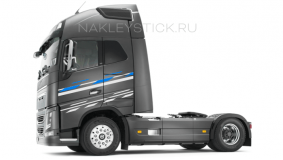 Комплект наклеек "Графика" на Volvo FH, вид 3