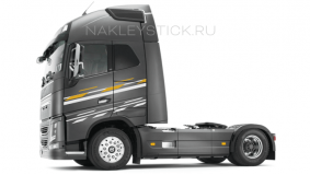 Комплект наклеек "Графика" на Volvo FH, вид 3