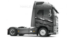 Комплект наклеек "Графика" на Volvo FH, вид 3