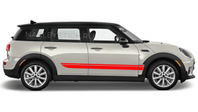 Спортивные полосы на Mini Cooper Clubman F54, вид 1