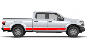 Акцентные полосы на Ford F-150, вид 2
