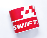 Спортивные полосы на борт Suzuki Swift, вид 1