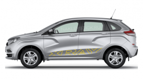 Комплект наклеек на борт Lada Xray, вид 1