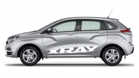 Комплект наклеек на Лада Xray, вид 2