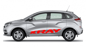 Комплект наклеек на Лада Xray, вид 2