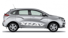 Комплект наклеек на Лада Xray, вид 2