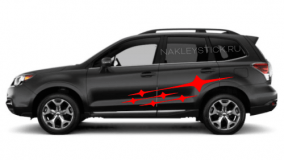 Комплект наклеек "Звёзды Субару" на борт