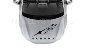 Наклейка "Звёзды" на капот Subaru