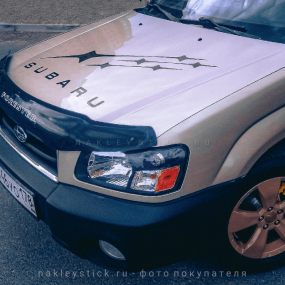 Наклейка "Звёзды" на капот Subaru