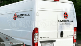 Наклейка на авто "Umbrella corporation"
