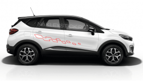 Наклейки "Спортивная графика" на борт Renault, вид 5