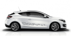 Наклейки "Спортивная графика" на борт Renault, вид 5
