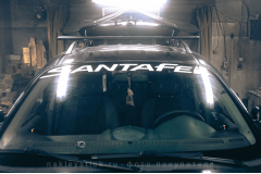 Наклейка на авто "Hyundai Santa Fe"
