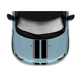 Спортивные полосы на Mini Clubman R55
