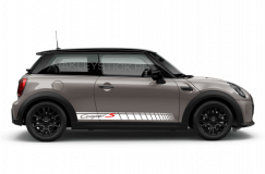 Спортивные полосы на двери Mini Cooper S, вид 6