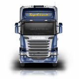 Наклейка на авто "Scania Topline", вид 1