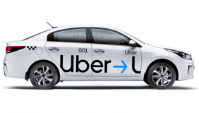 Комплект наклеек "Uber" на такси