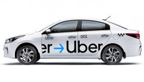 Комплект наклеек "Uber" на такси