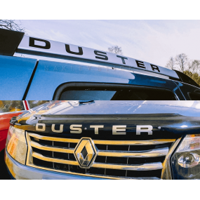 Наклейки на авто "Renault Duster надпись", 2 шт