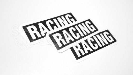 Наклейка на авто RACING пример 1