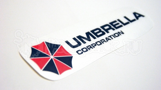 Наклейка на авто Umbrella corporation пример 6 Наклейка на авто Umbrella corporation пример 6
