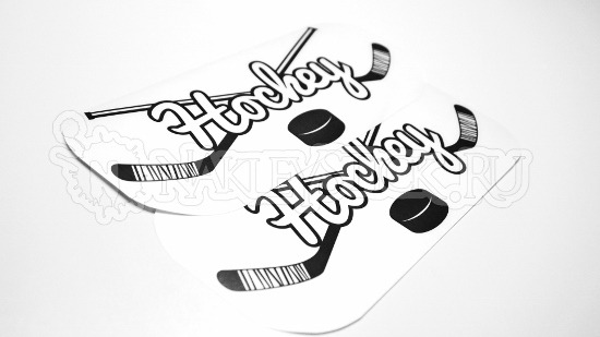 Наклейка на авто Hockey - Хоккей клюшки пример 1 Наклейка на авто Hockey - Хоккей клюшки пример 1