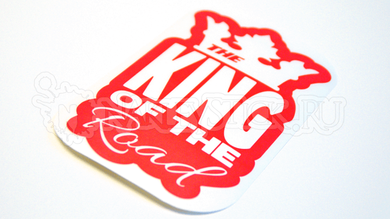Наклейка на авто King of the road пример 3