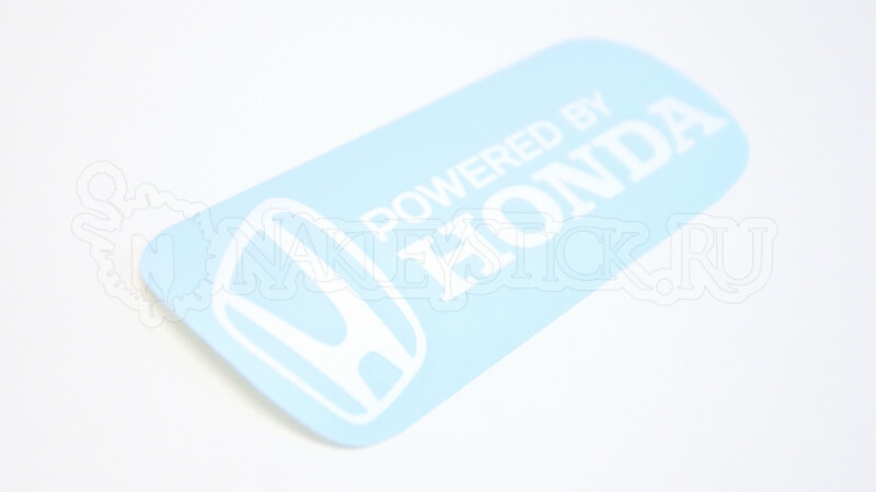 Наклейка на авто Powered by Honda пример 1