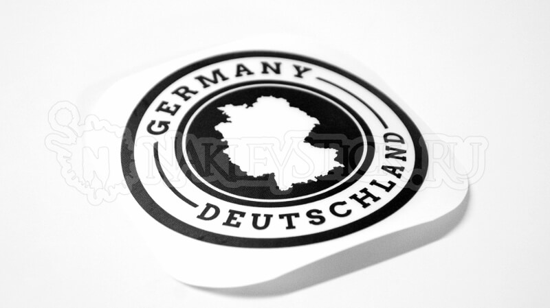 Наклейка на авто Германия Deutchland круглая пример 2 Наклейка на авто Германия Deutchland круглая пример 2