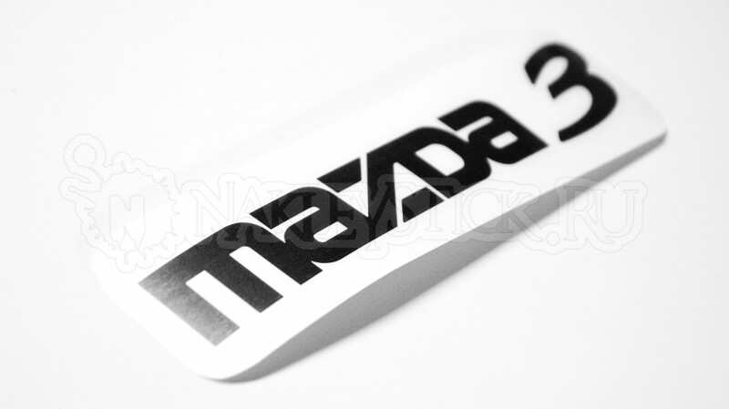 Наклейка на авто Mazda 3 пример 2 Наклейка на авто Mazda 3 пример 2