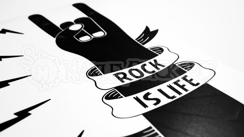 Наклейка на авто Rock is Life пример 3