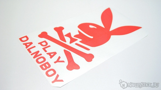 Наклейка на авто Play Dalnoboy пример 3 Наклейка на авто Play Dalnoboy пример 3