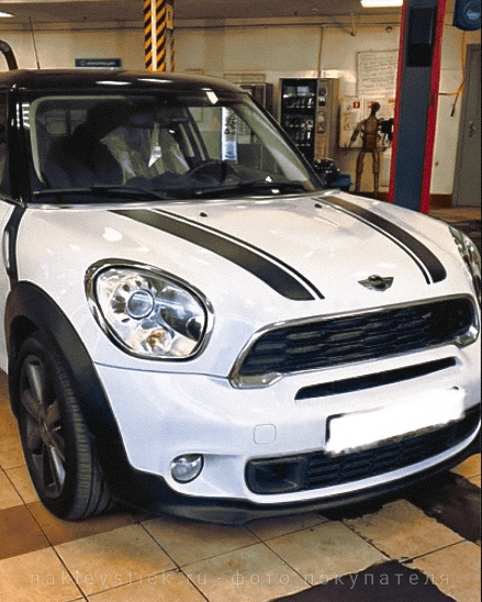 Спортивные полосы на Mini Cooper Paceman / Countryman пример 9 Спортивные полосы на Mini Cooper Paceman / Countryman пример 9