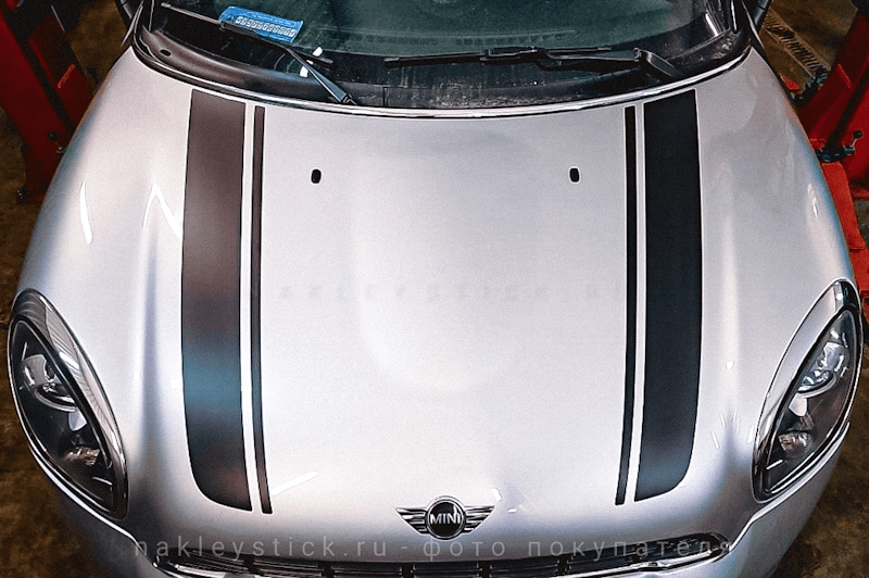 Спортивные полосы на Mini Cooper Paceman / Countryman пример 8 Спортивные полосы на Mini Cooper Paceman / Countryman пример 8