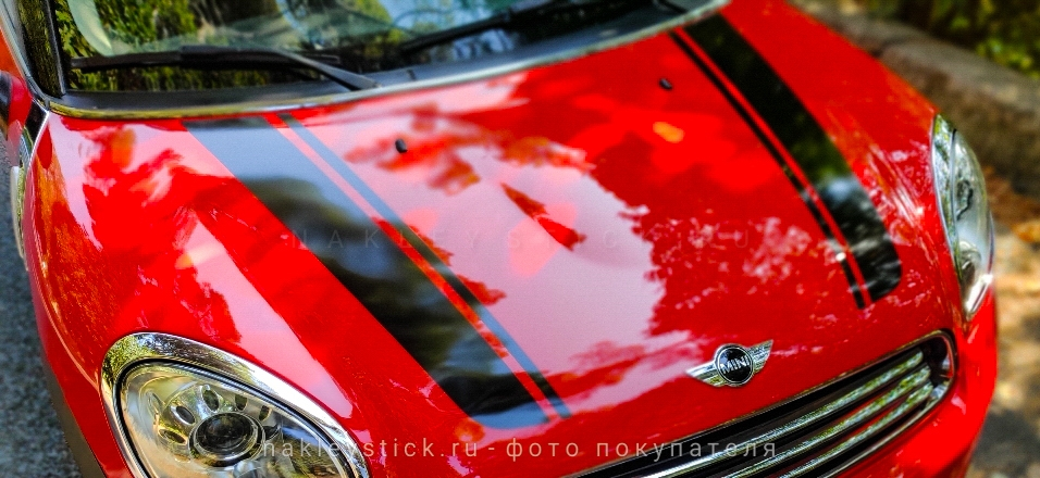 Спортивные полосы на Mini Cooper Paceman / Countryman пример 5 Спортивные полосы на Mini Cooper Paceman / Countryman пример 5
